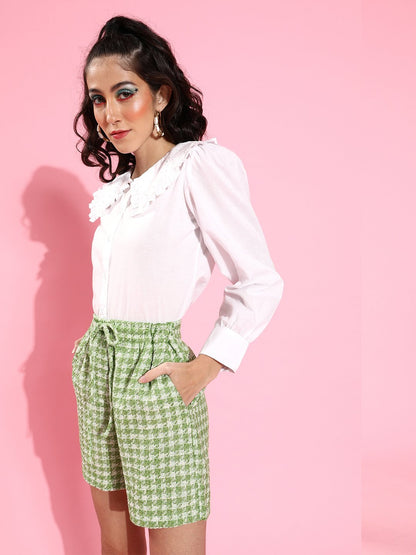 Classic White Above the Keyboard Collar Shirt