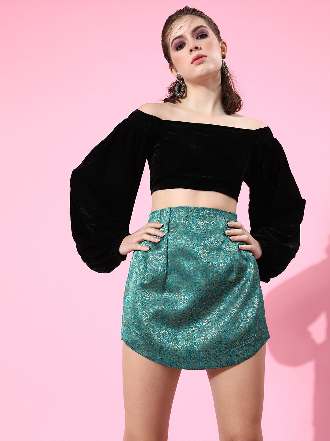 SCORPIUS Black Velvet Top