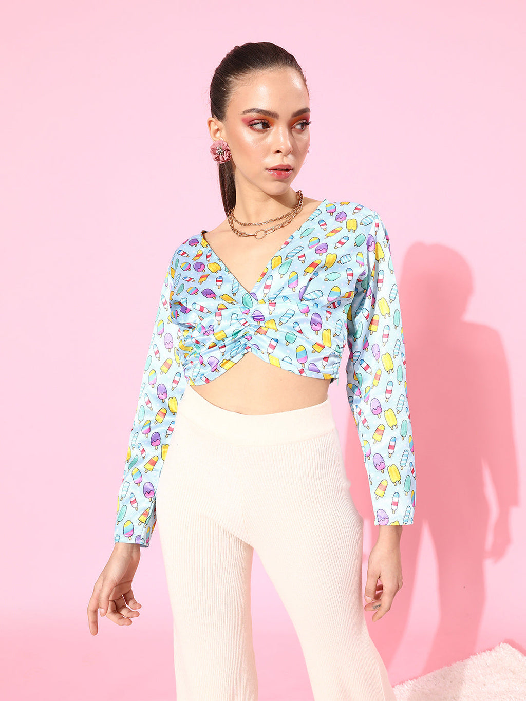SCORPIUS Cool Ice Satin Top
