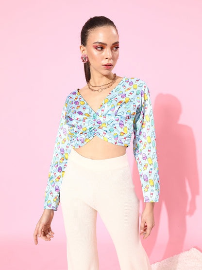 SCORPIUS Cool Ice Satin Top