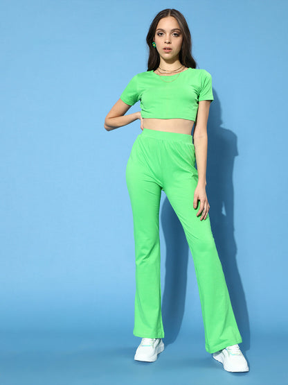 Cation Solid Green Clothing Set