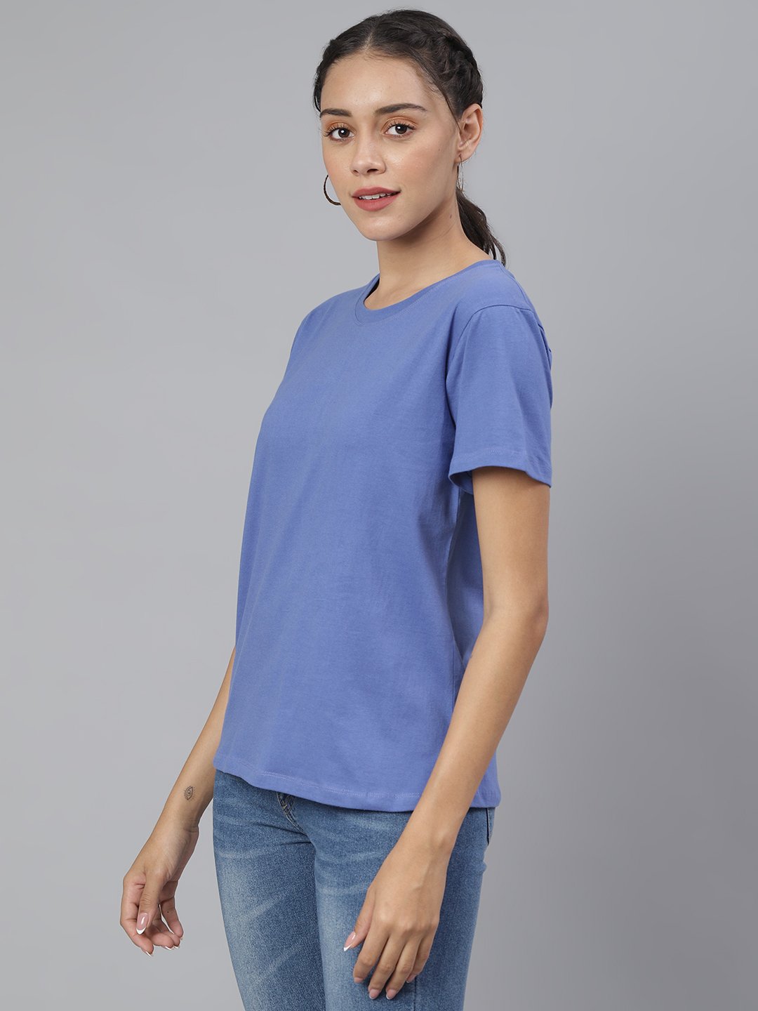 SCORPIUS Purple Loose Fit Tshirt