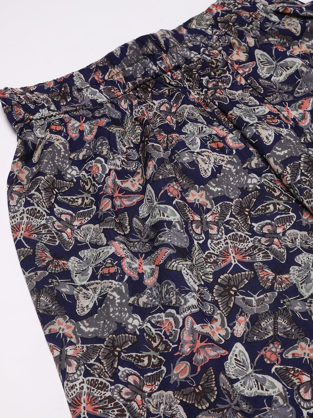 Cation Navy Printed Night Suit