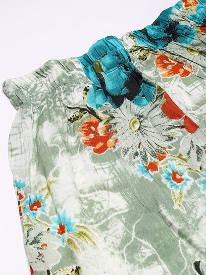 Cation Grey Printed Night Suit