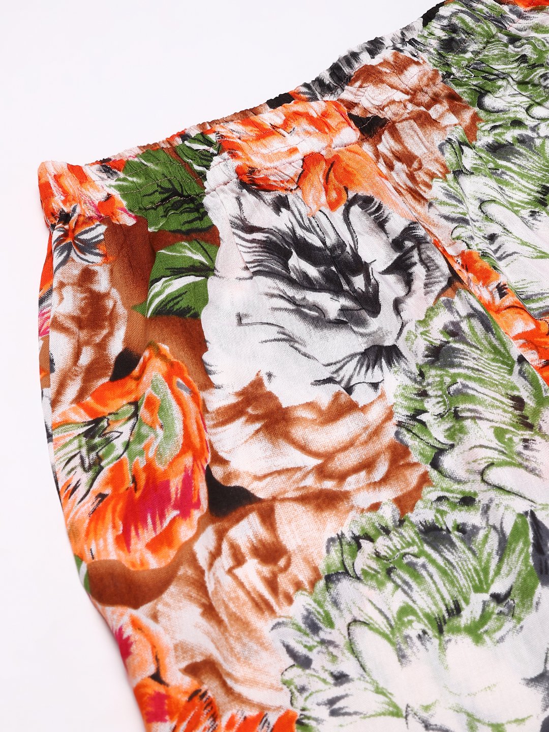 Cation Orange Printed Strap Night Suit