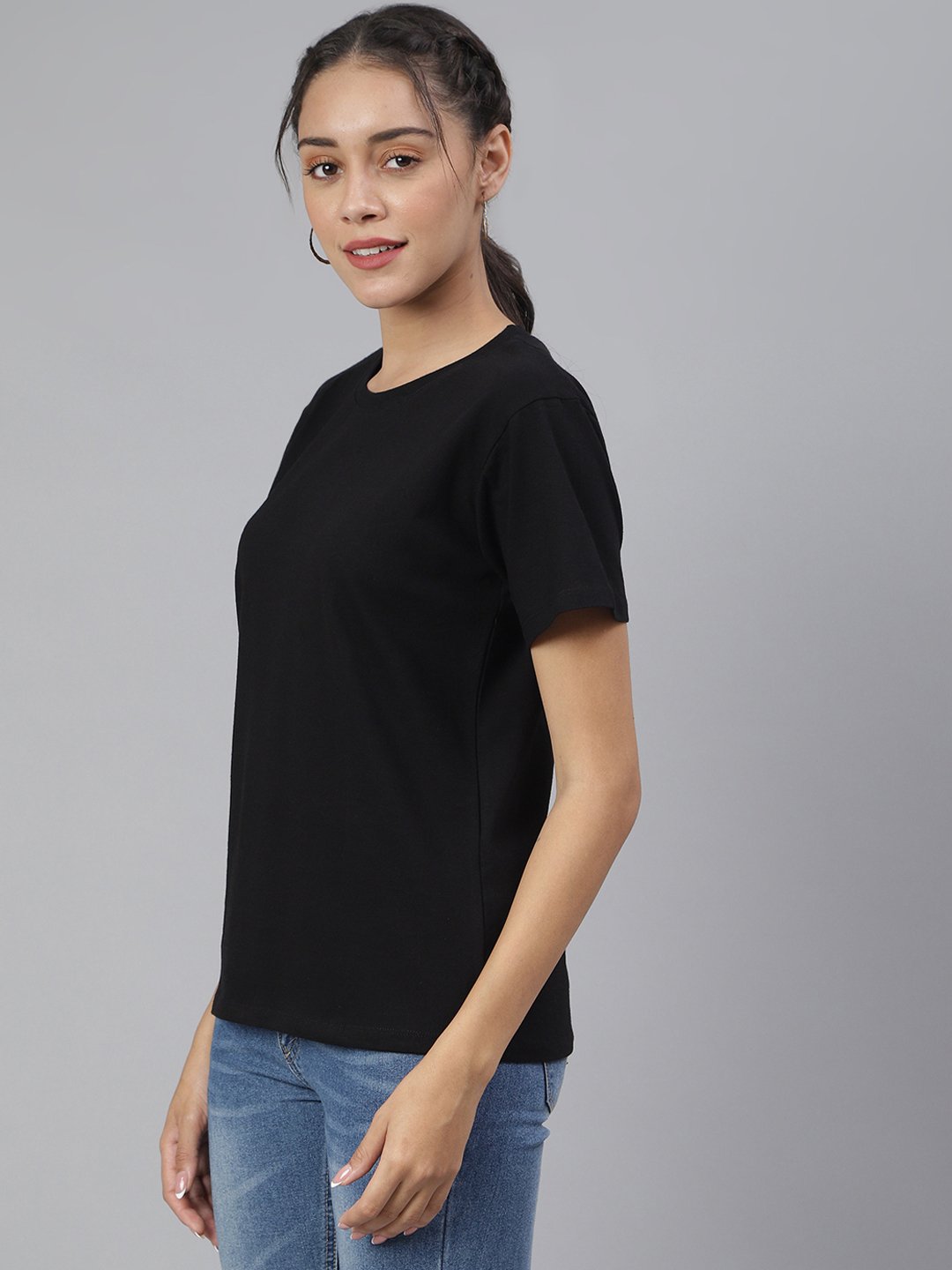 SCORPIUS Black Loose Fit Tshirt