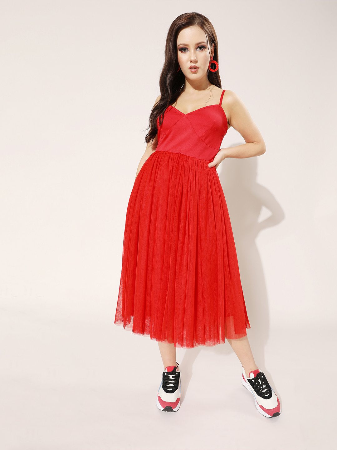 SCORPIUS Red Tulle Dress