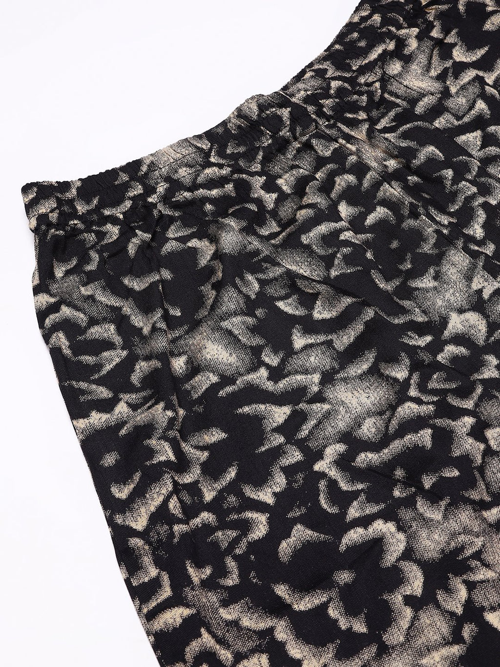 Cation Black Floral Strap Night Suit