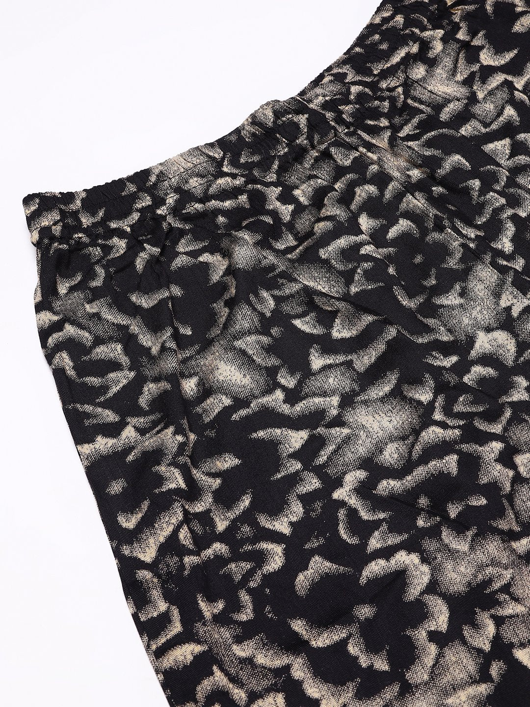 Cation Black Floral Strap Night Suit