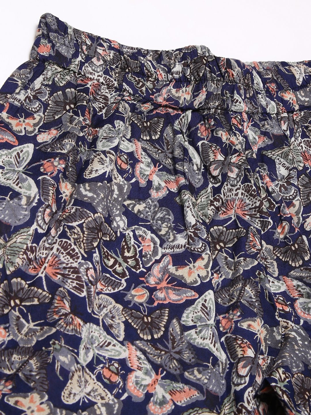 Cation Navy Printed Night Suit