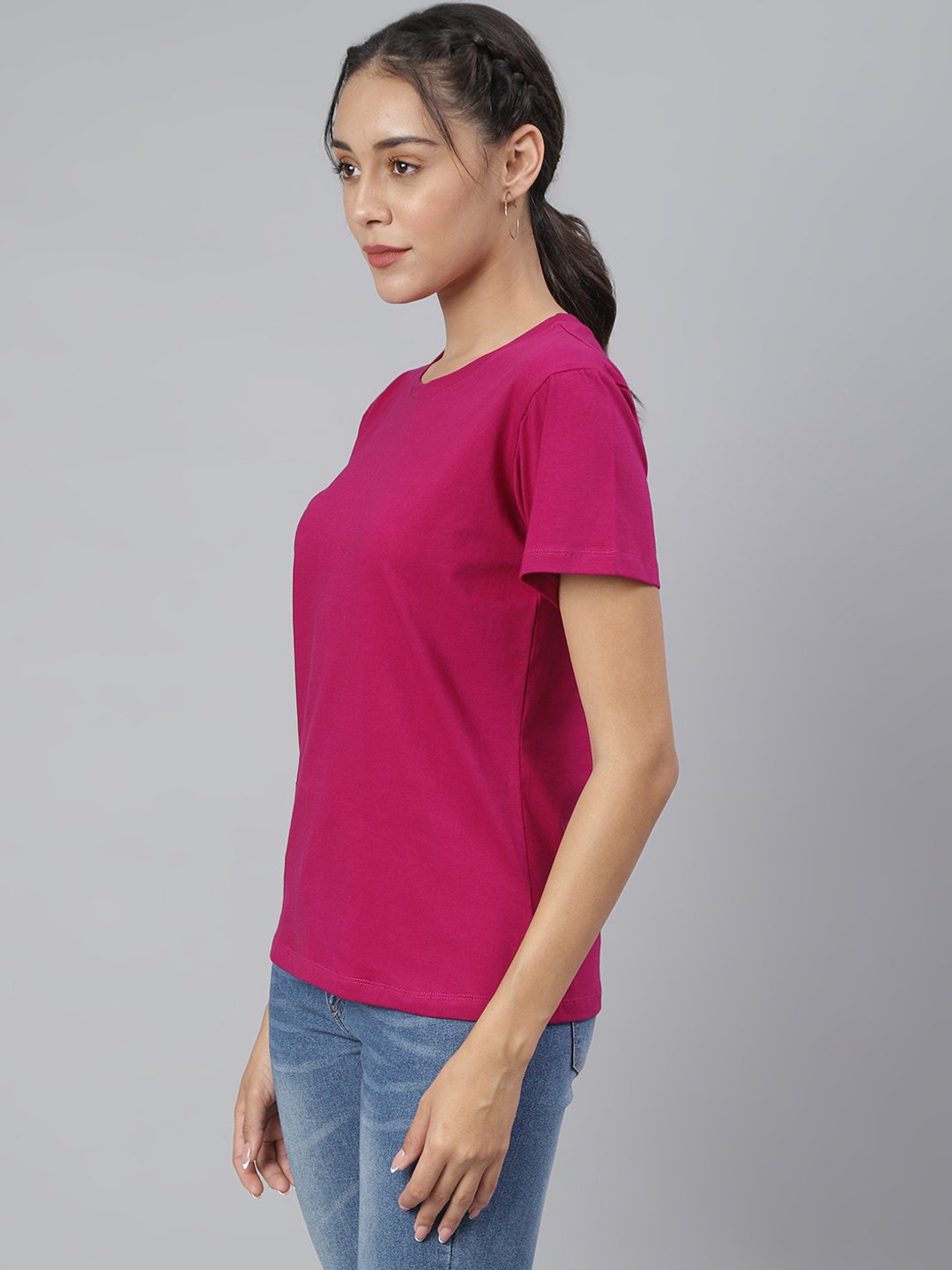 SCORPIUS Dark Purple Loose Fit Tshirt