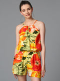 Cation Yellow Printed Jumpsuit