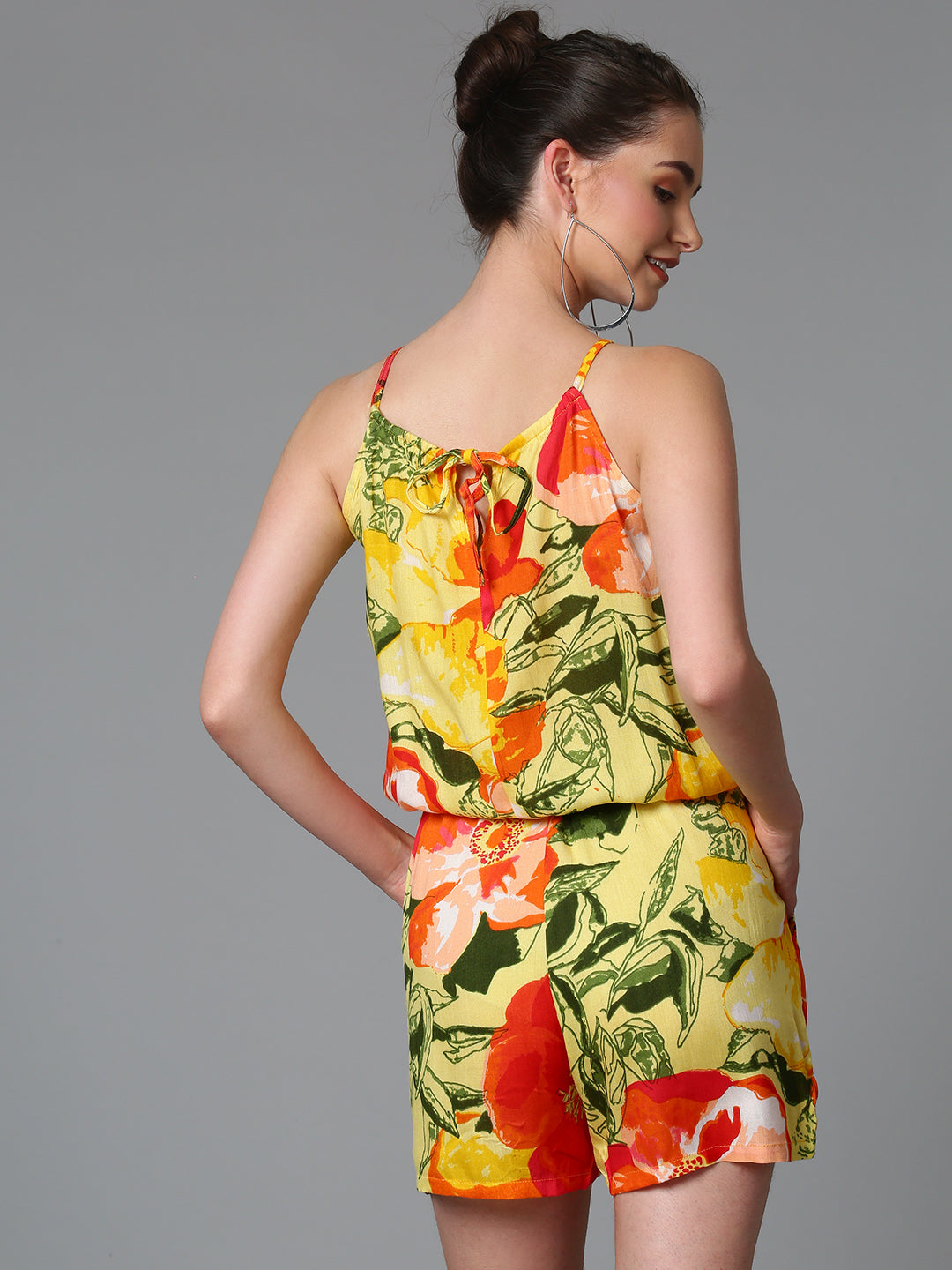 Cation Yellow Printed Jumpsuit