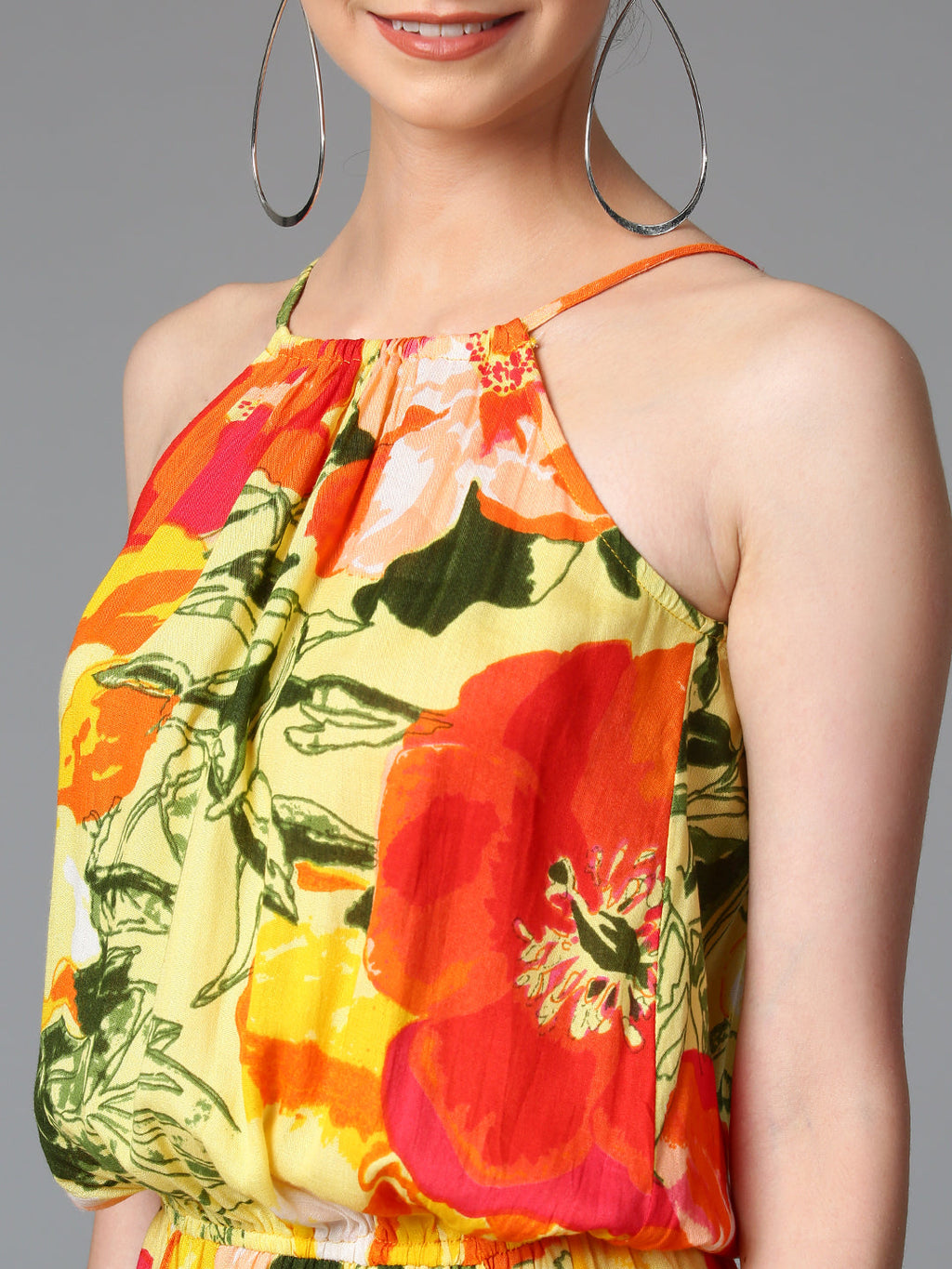 Cation Yellow Printed Jumpsuit