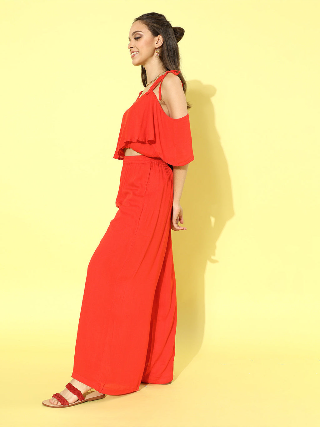 Cation Solid Red Clothing Set