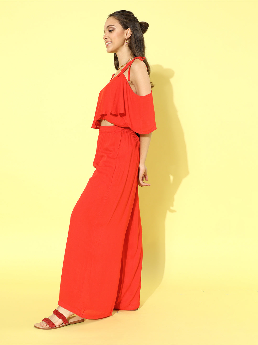 Cation Solid Red Clothing Set