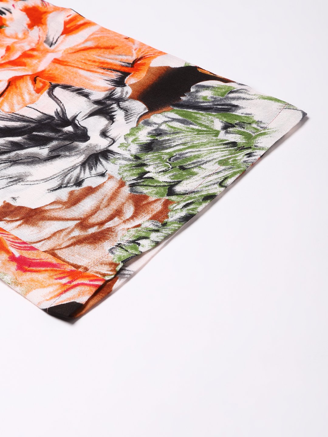Cation Orange Printed Strap Night Suit