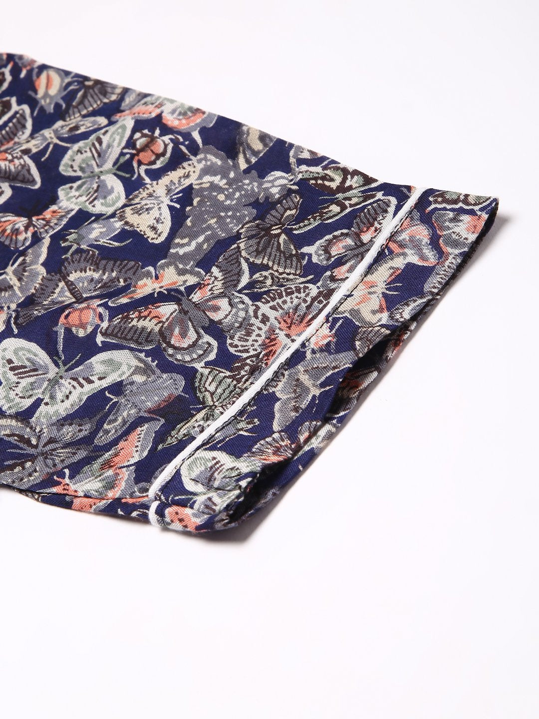 Cation Navy Printed Night Suit