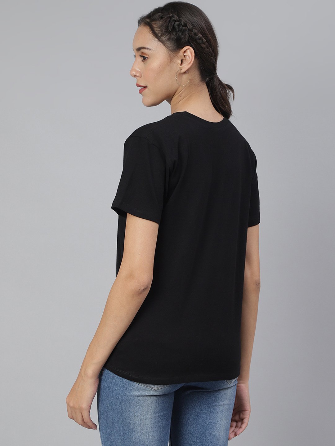 SCORPIUS Black Loose Fit Tshirt