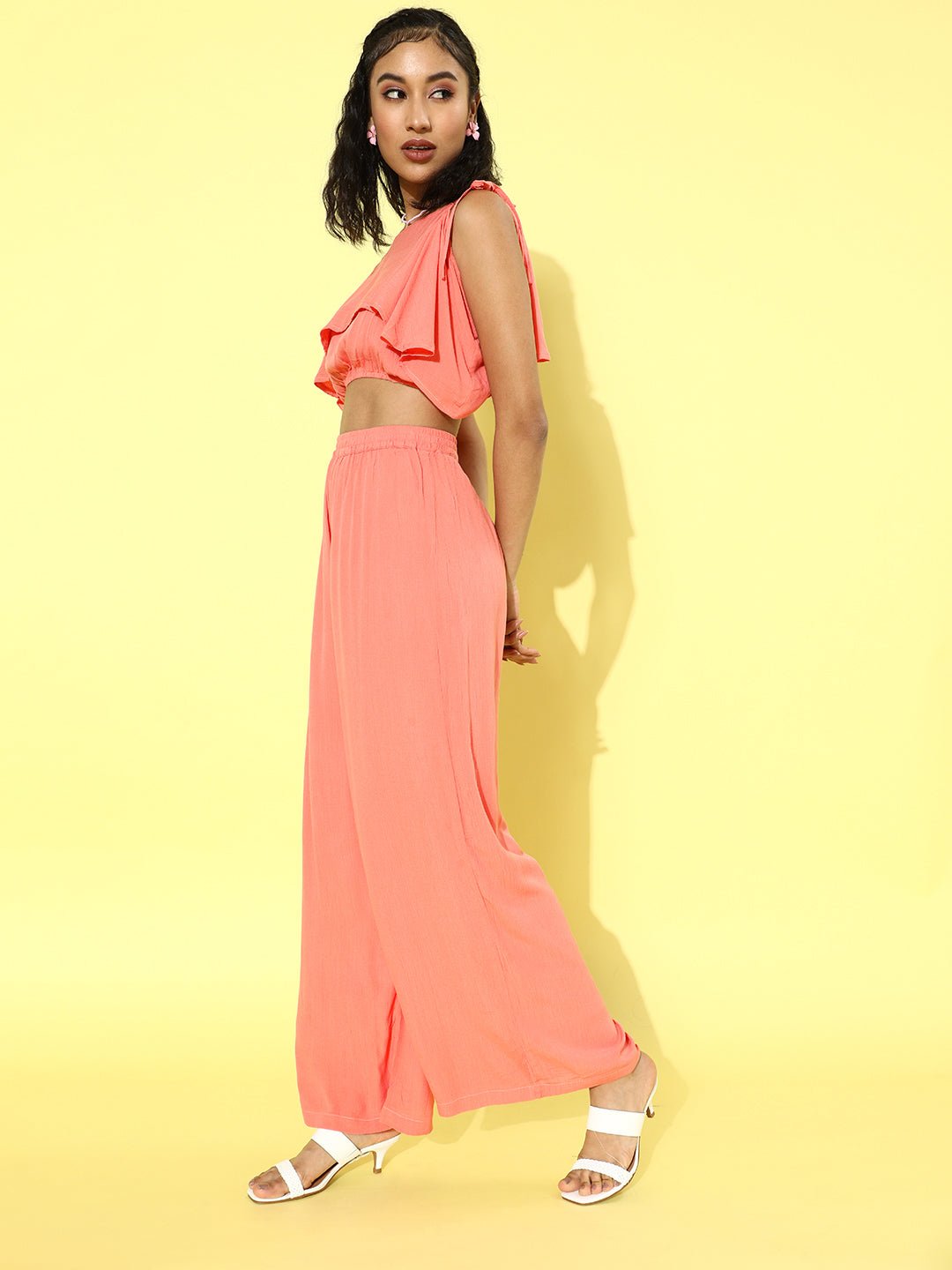 Cation Solid Coral Clothing Set