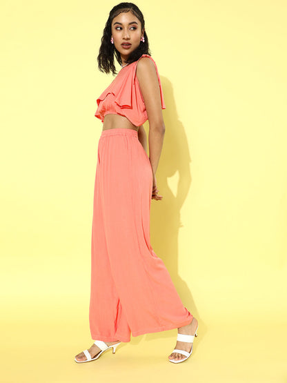 Cation Solid Coral Clothing Set