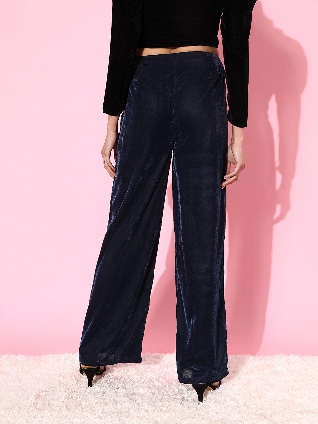 SCORPIUS Navy velvet Pants