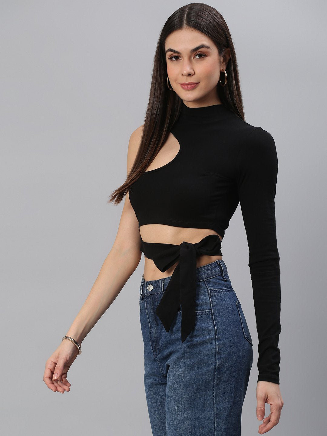 Black Solid Top