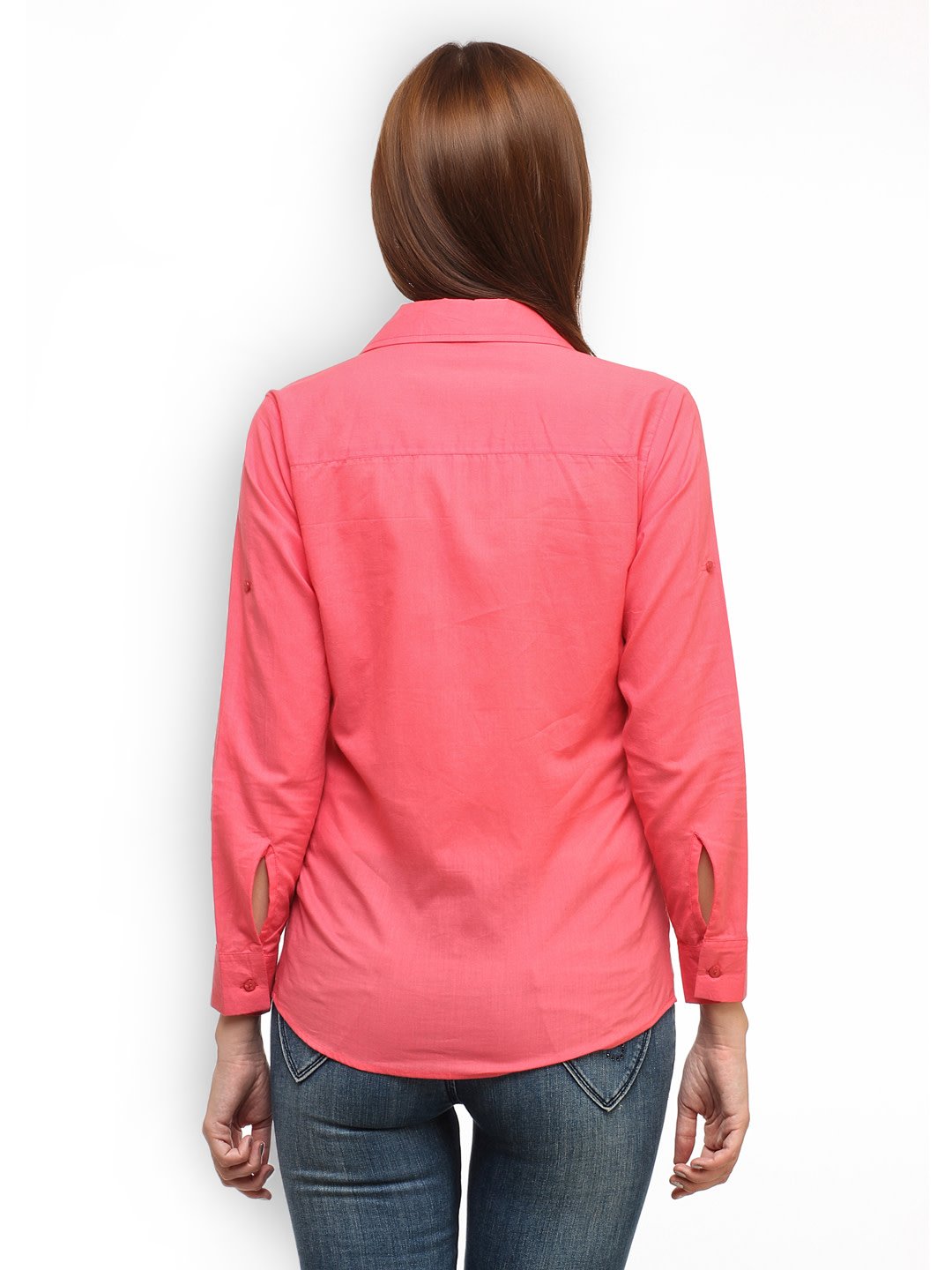 Pink Solid Formal Shirt