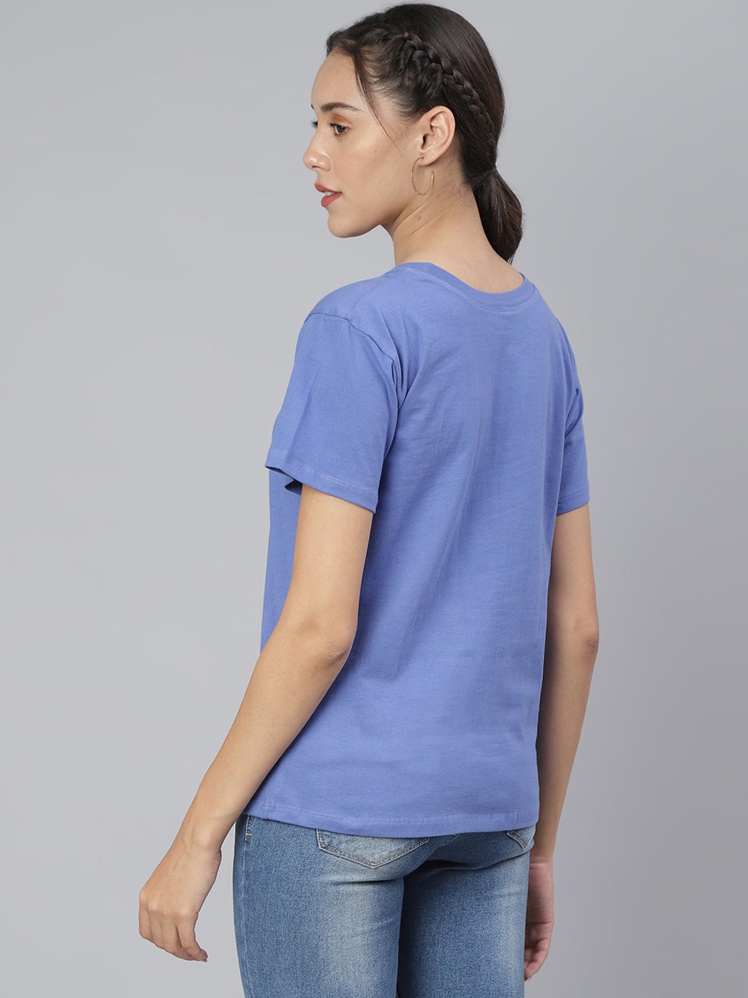 SCORPIUS Purple Loose Fit Tshirt