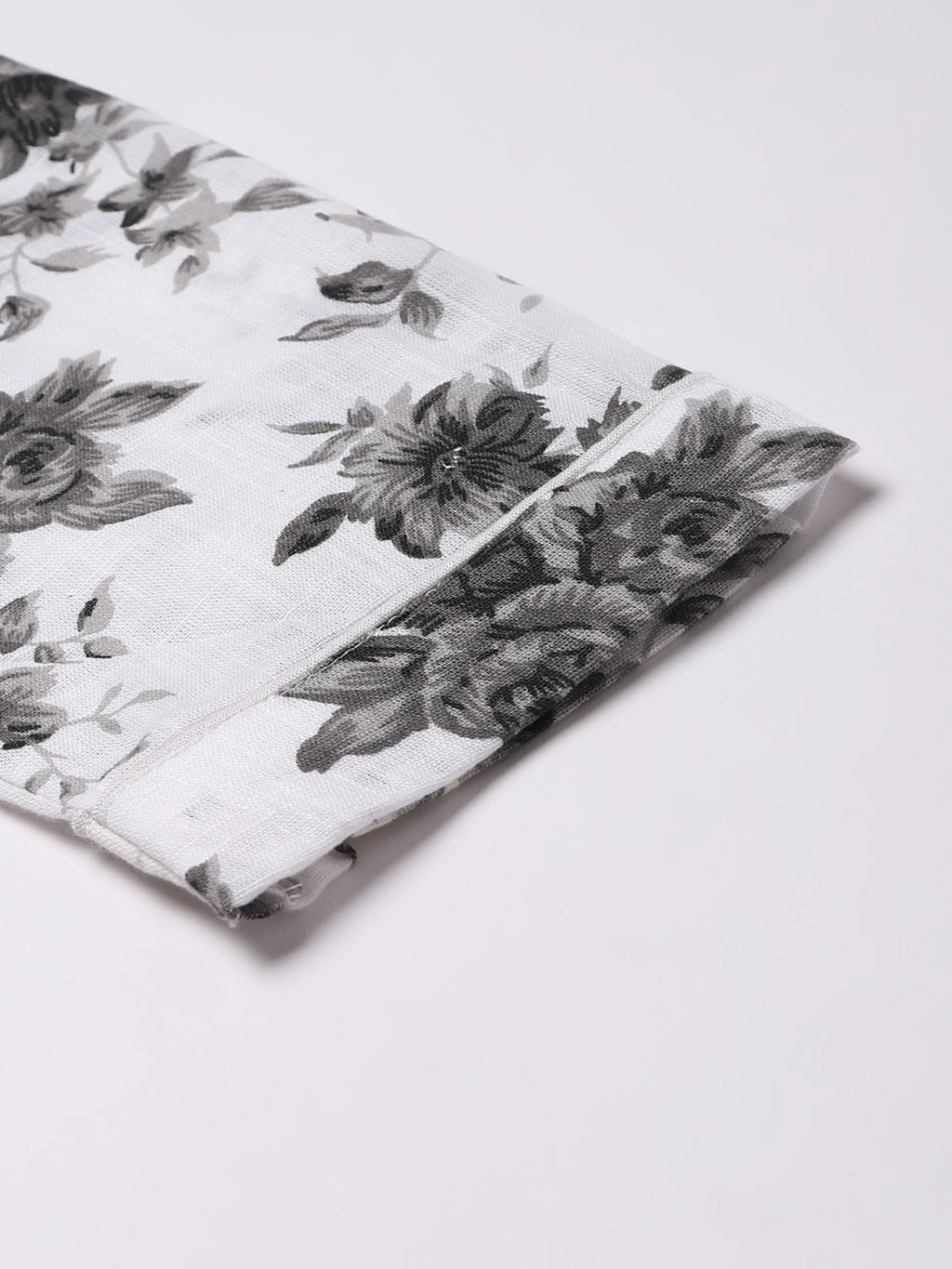 Cation White Floral Night Suit