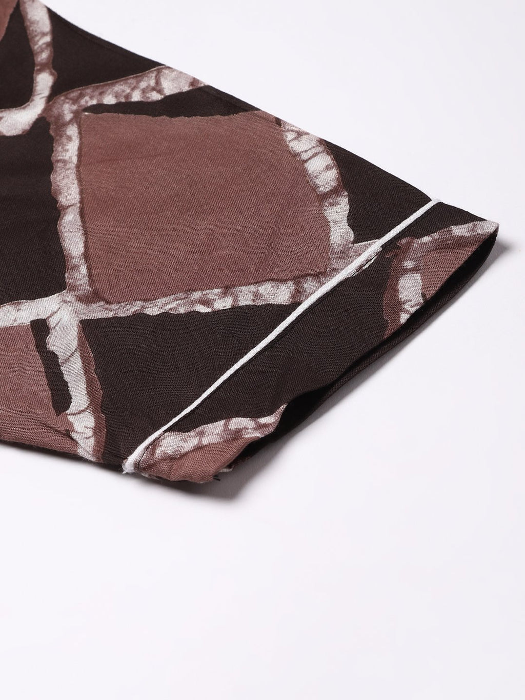 Cation Brown Printed Night Suit