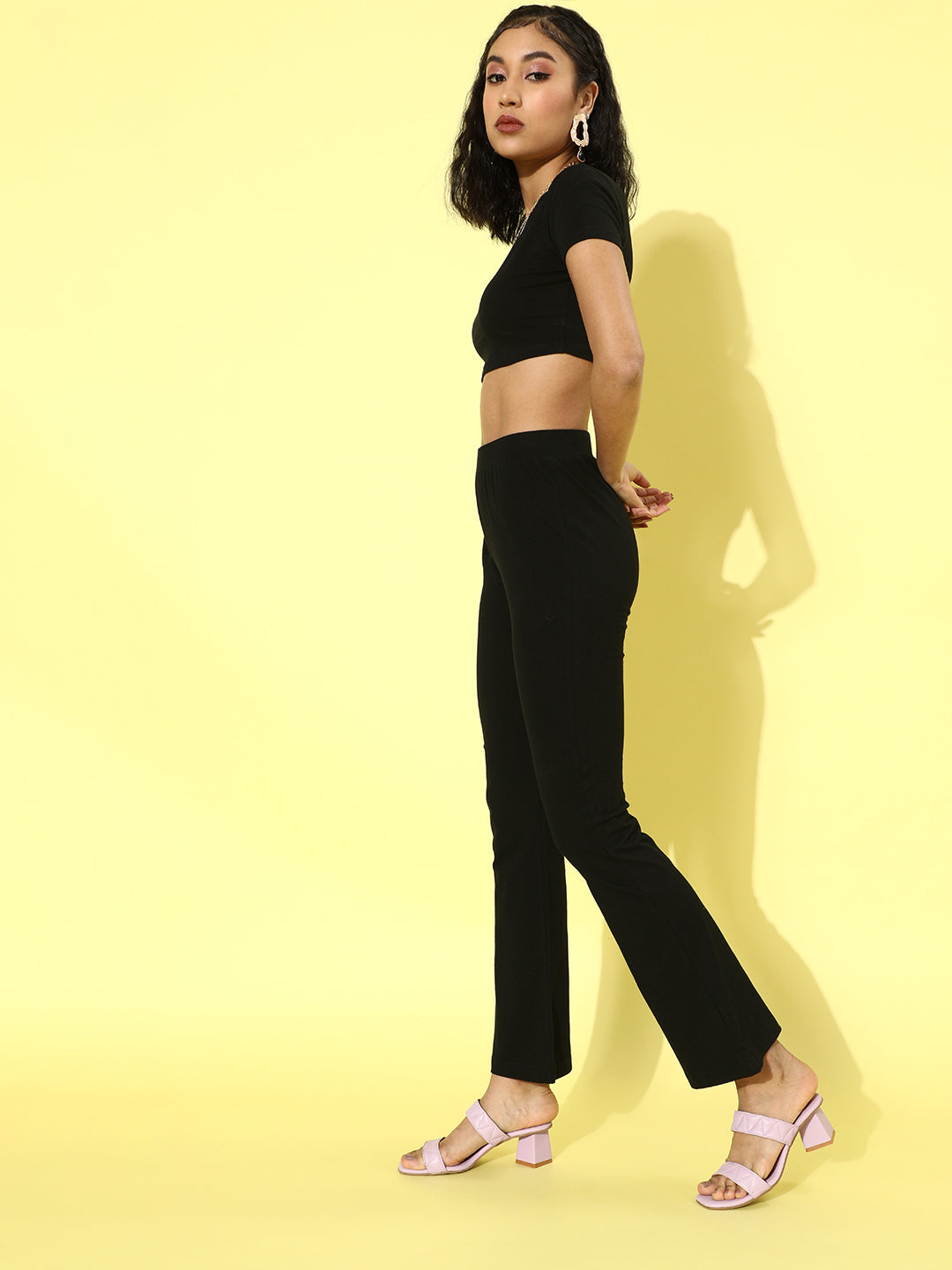 Cation Solid Black Clothing Set