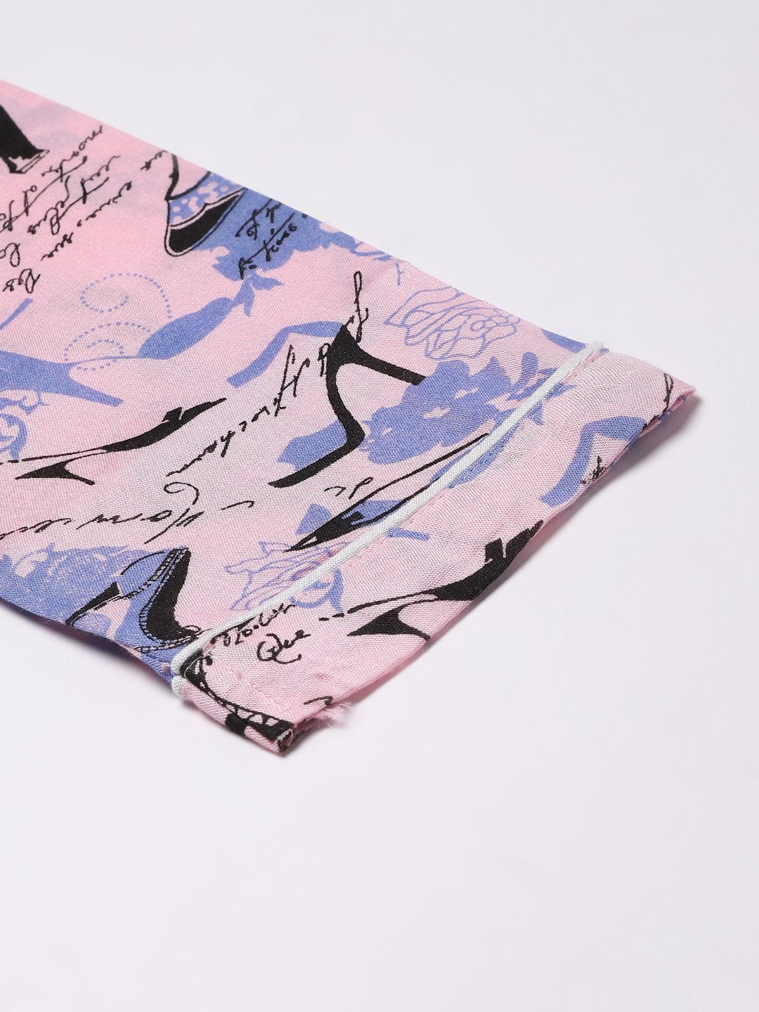 Cation Pink Printed Night Suit