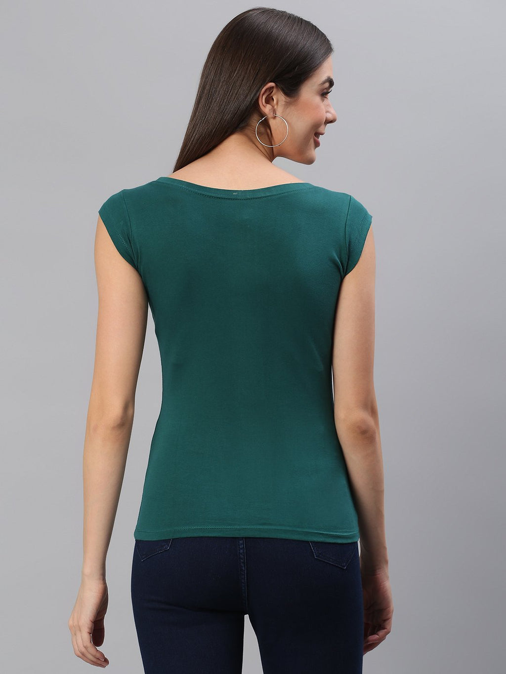 Dark Teal Solid Top