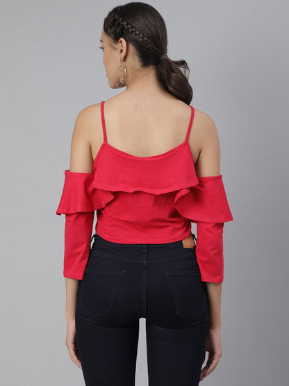 SCORPIUS Magenta Crop top