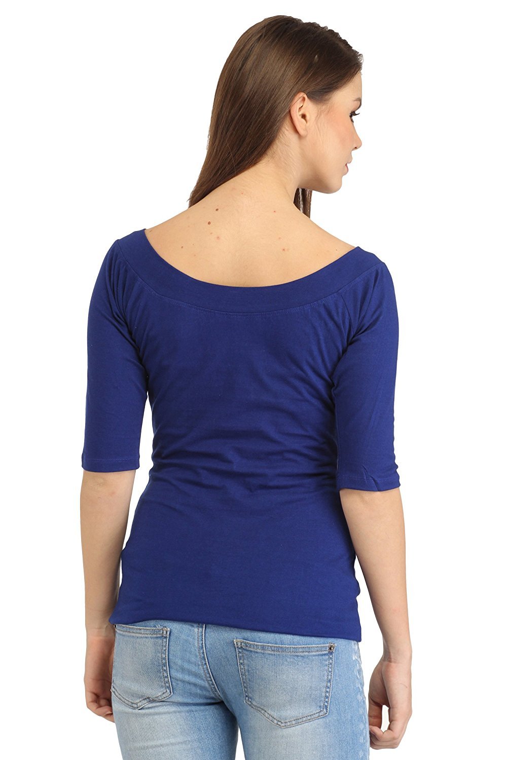 Blue Solid Top