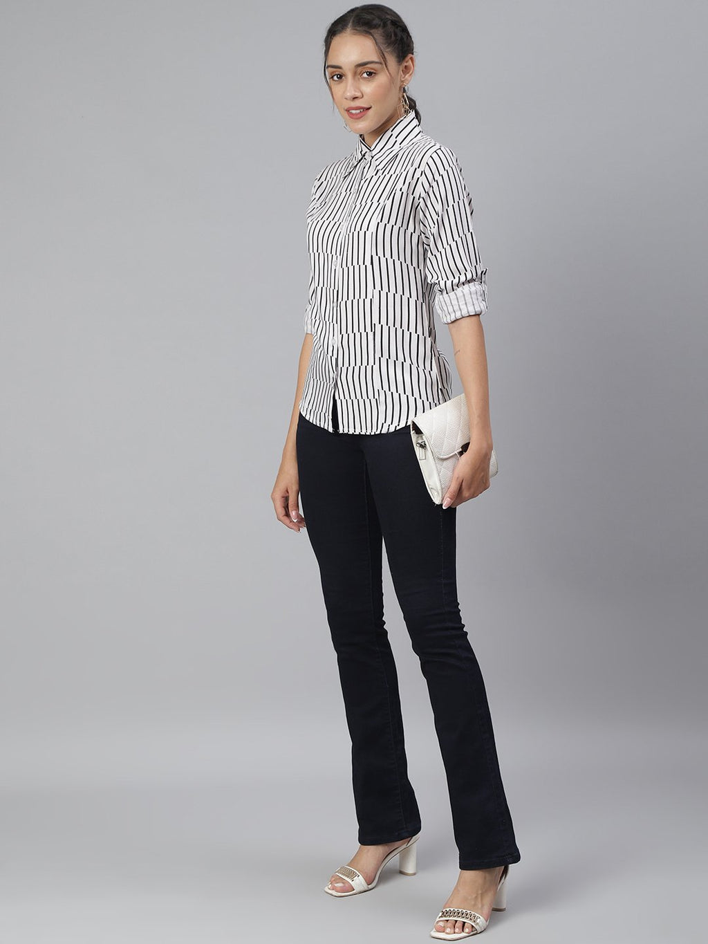SCORPIUS White Striped Shirt