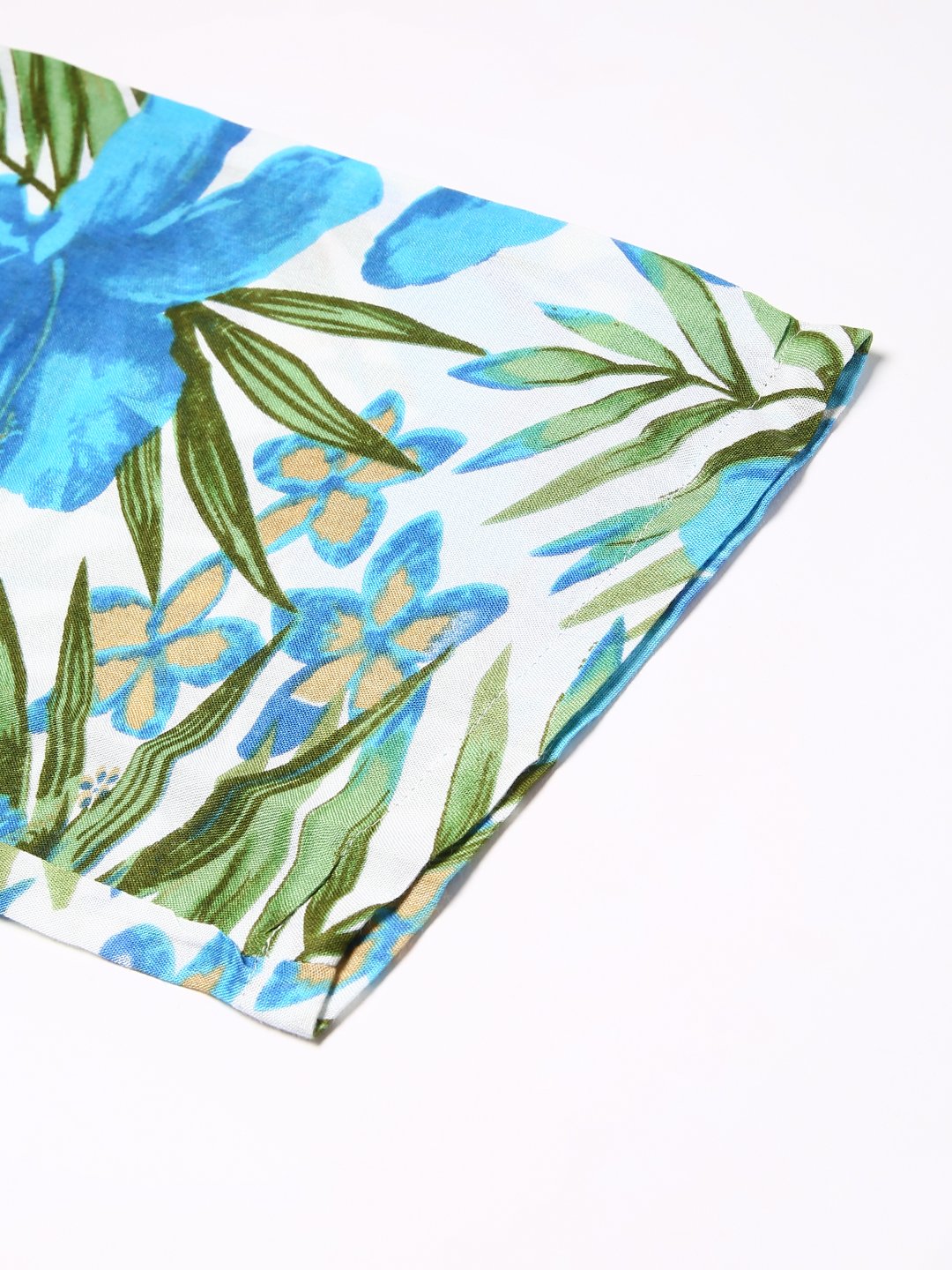 Cation Blue Tropical Print Night Suit