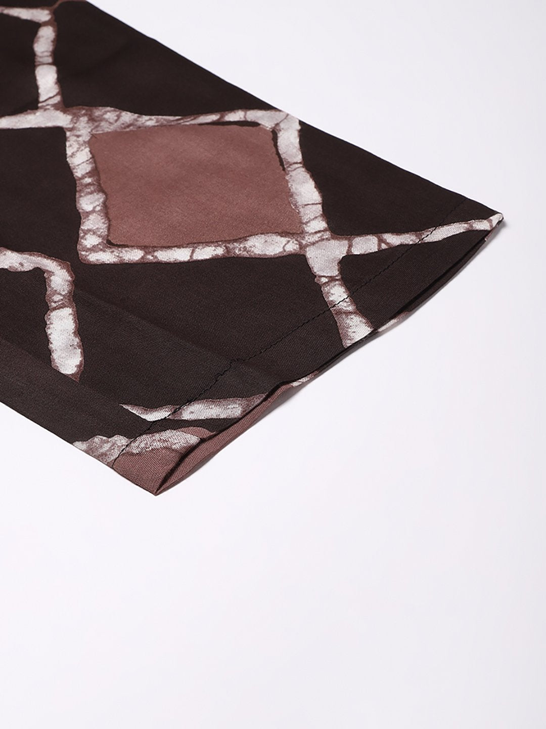 Cation Brown Printed Night Suit