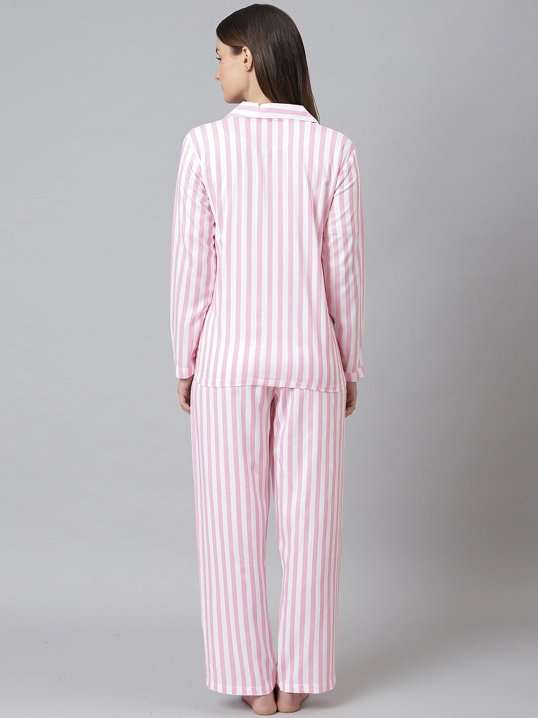 Cation Pink Printed Night Suit