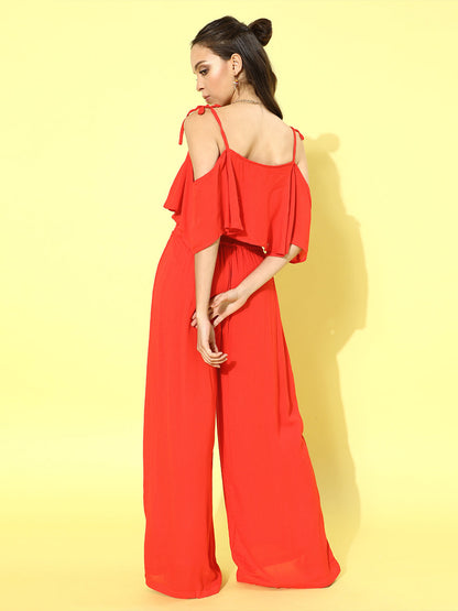 Cation Solid Red Clothing Set