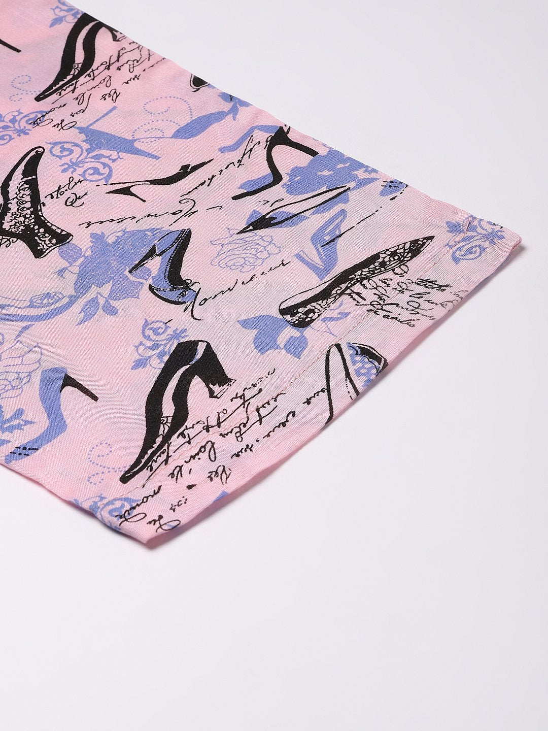 Cation Pink Printed Night Suit