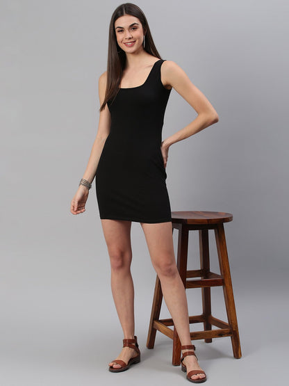 Solid Black Dress