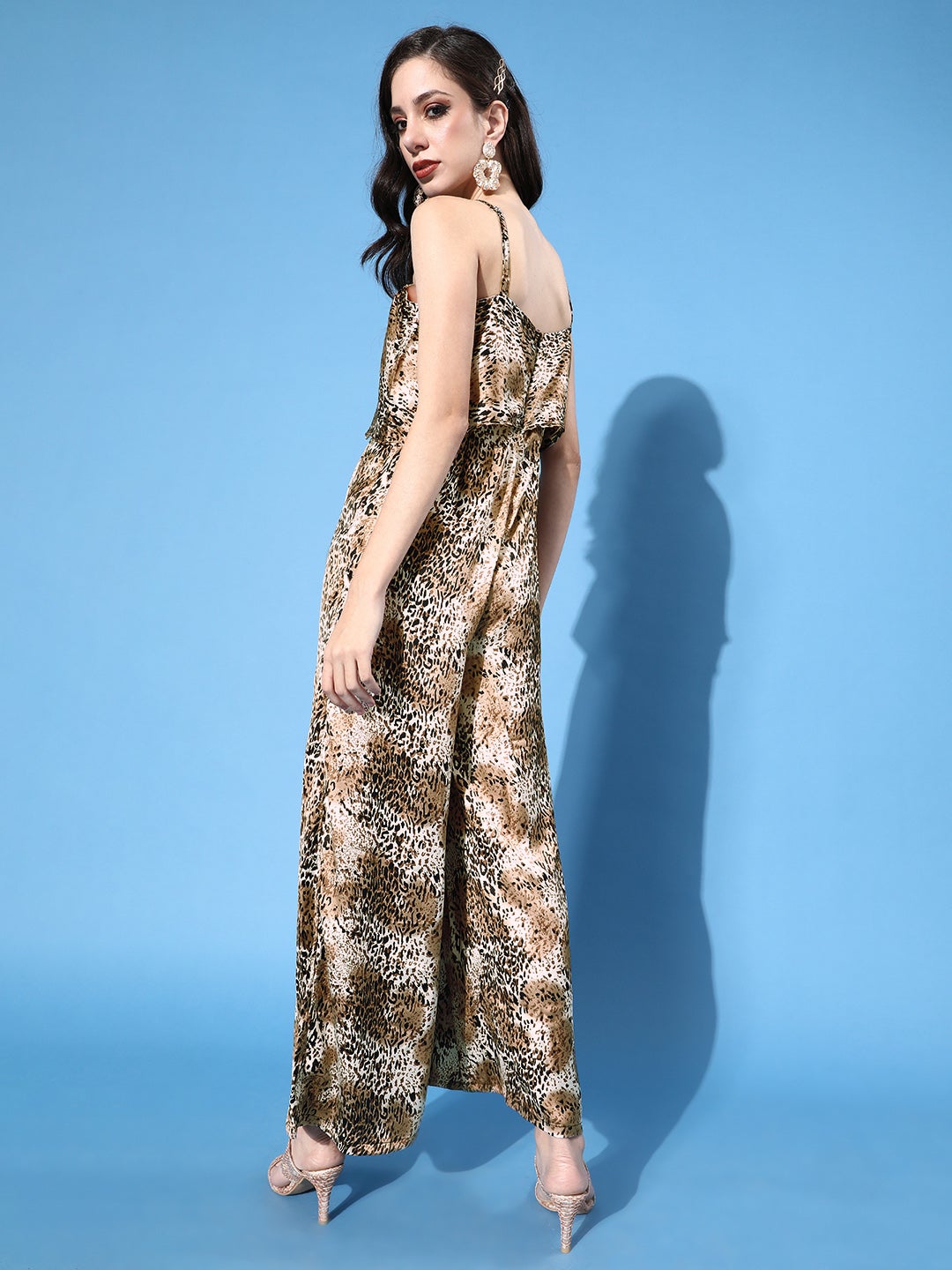 Cation Printed Satin Jumpsuit