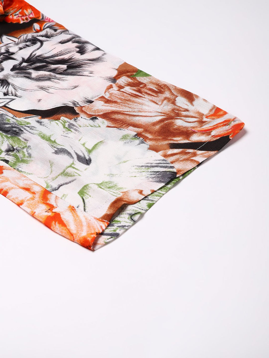 Cation Orange Printed Night Suit