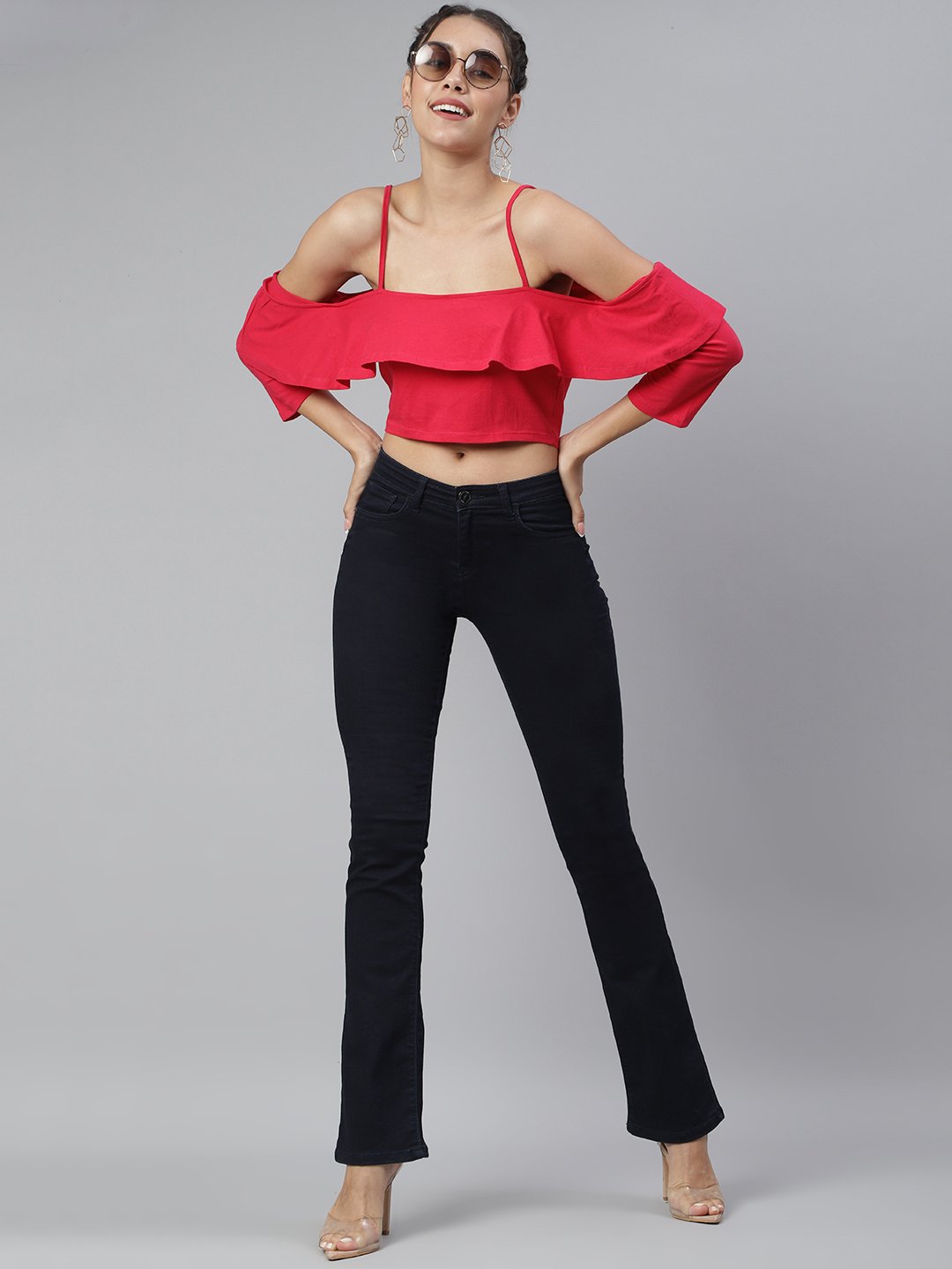 SCORPIUS Magenta Crop top