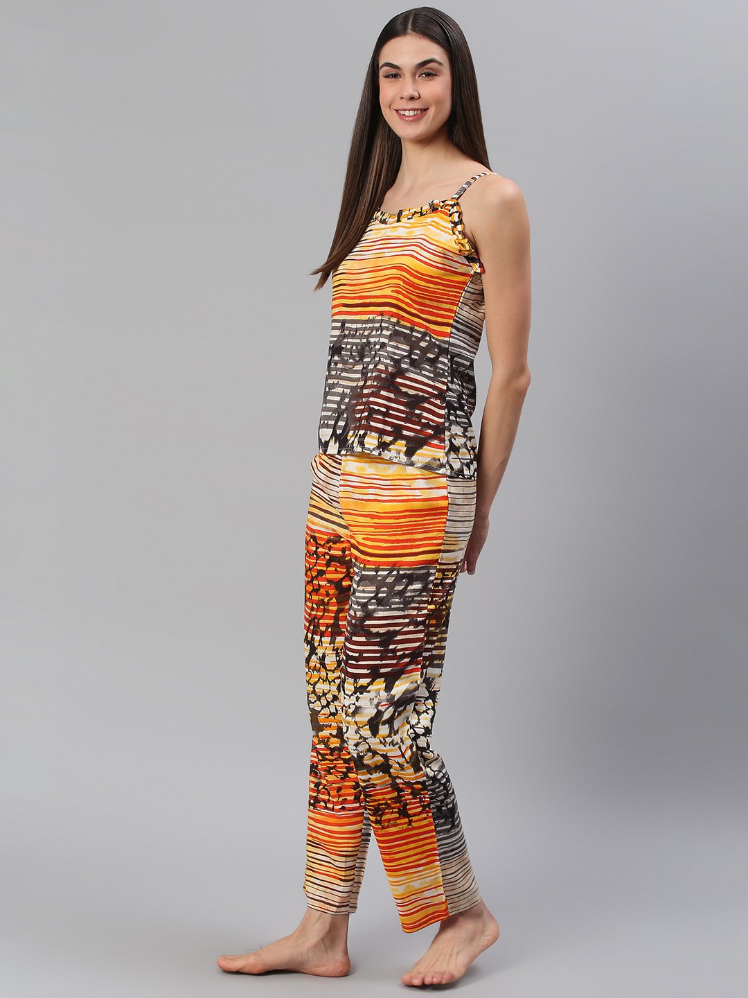 Cation Orange Strap Night Suit