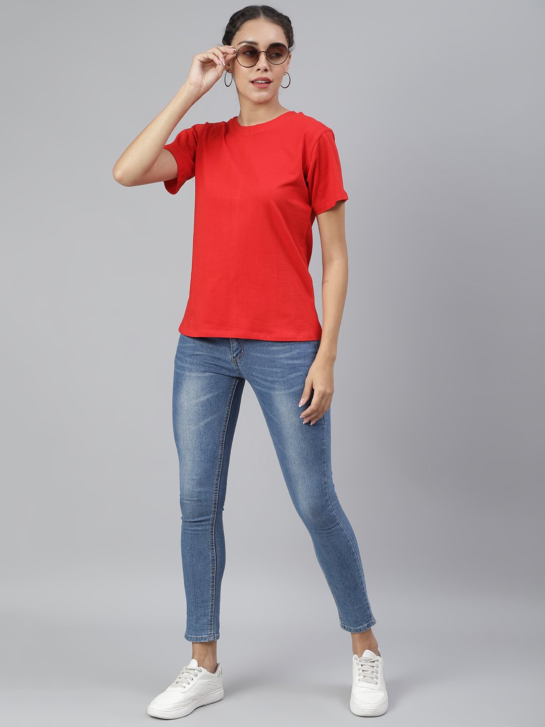 SCORPIUS Red Loose Fit Tshirt