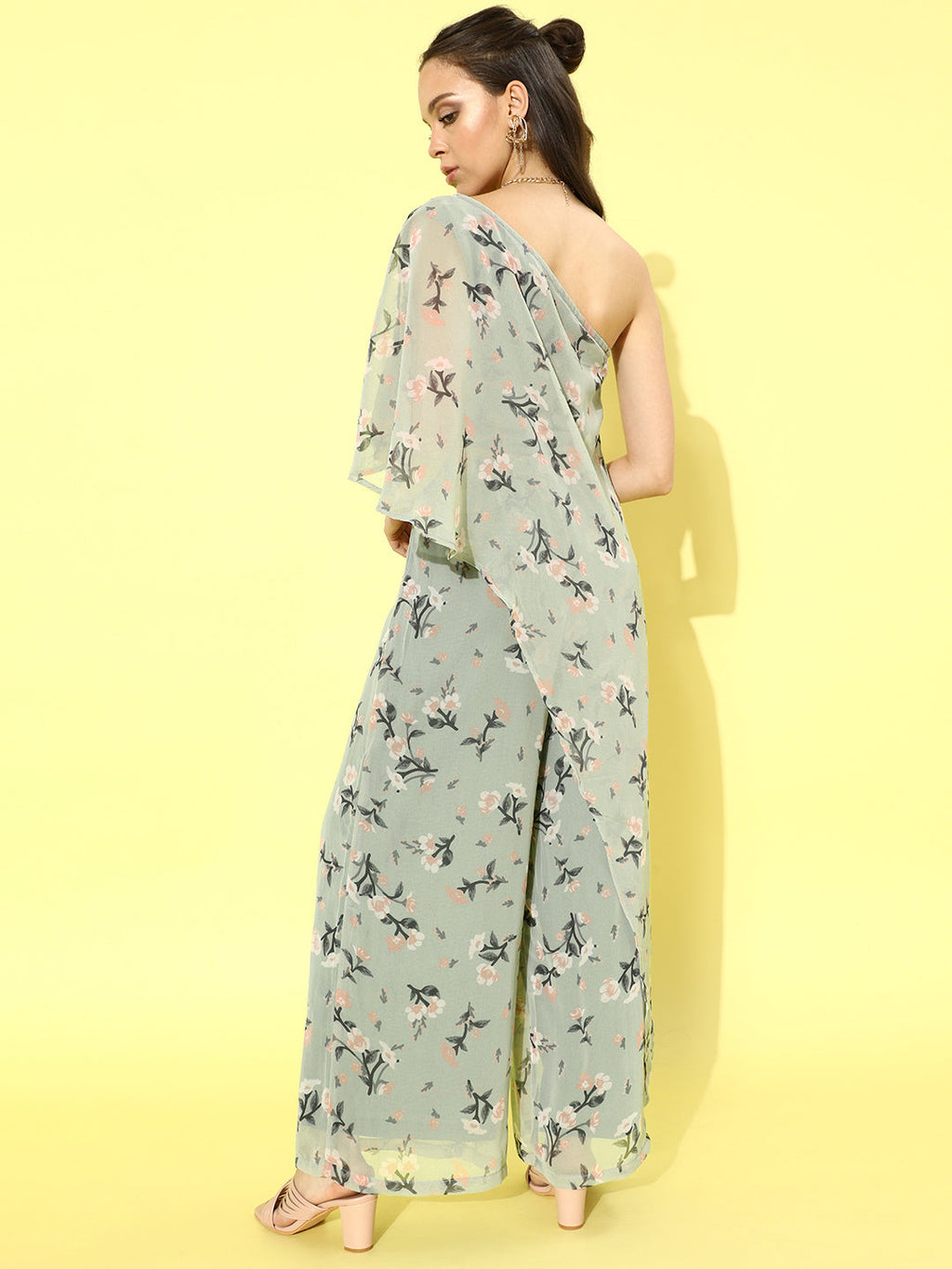 Cation Printed Green Clothing Set