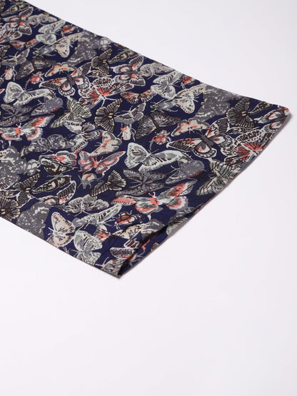 Cation Navy Printed Night Suit
